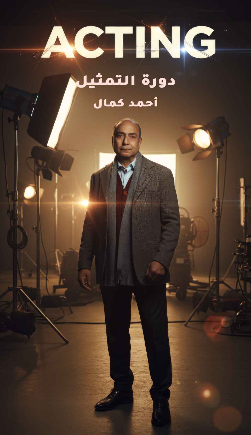 أ. أحمد كمال في استديو تصوير